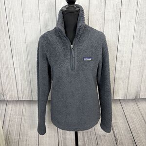 Patagonia Women's Small Gray Quarter Zip Worn Wear Pullover Fleece Outdoors